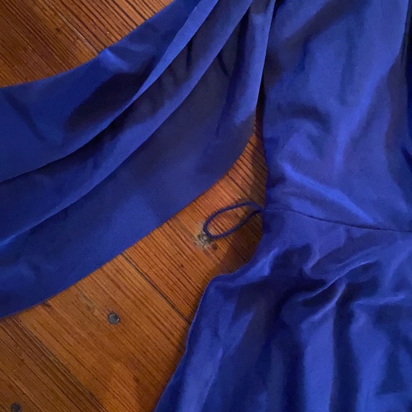 🆕 Dressbarn Halter Zip Back Purple Dress, Size 16 - Picture 4 of 9